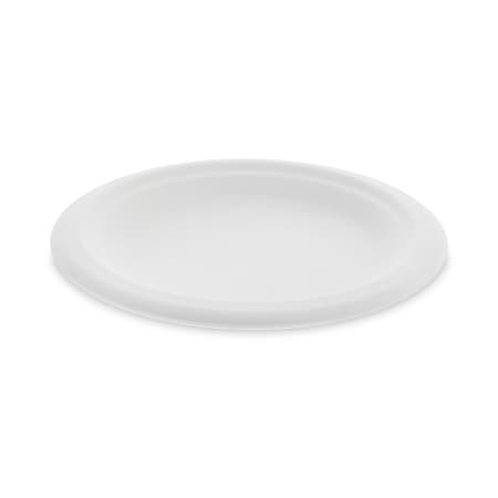 Pactiv Compostable Fiber-Blend Bagasse Plate, 6" Dia, Natural, PK1000 MC500060001